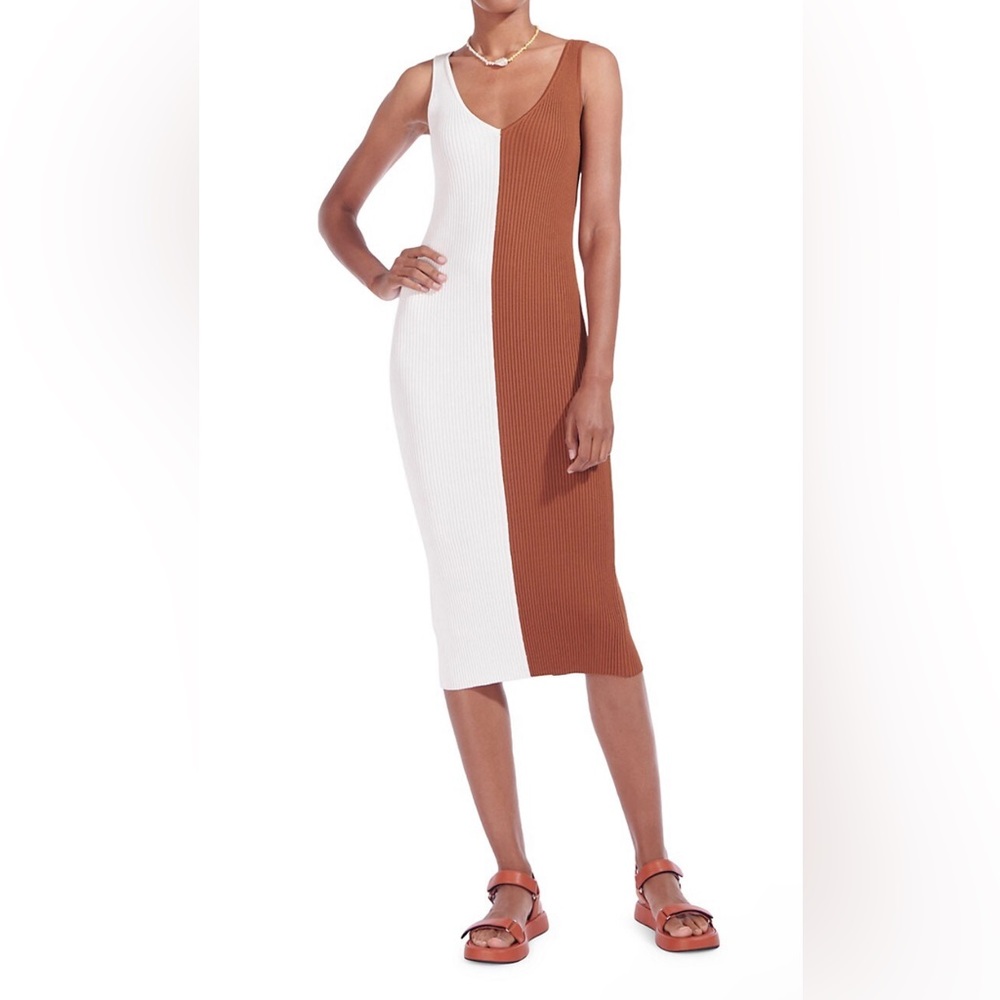 STAUD Dana Colorblock Dress